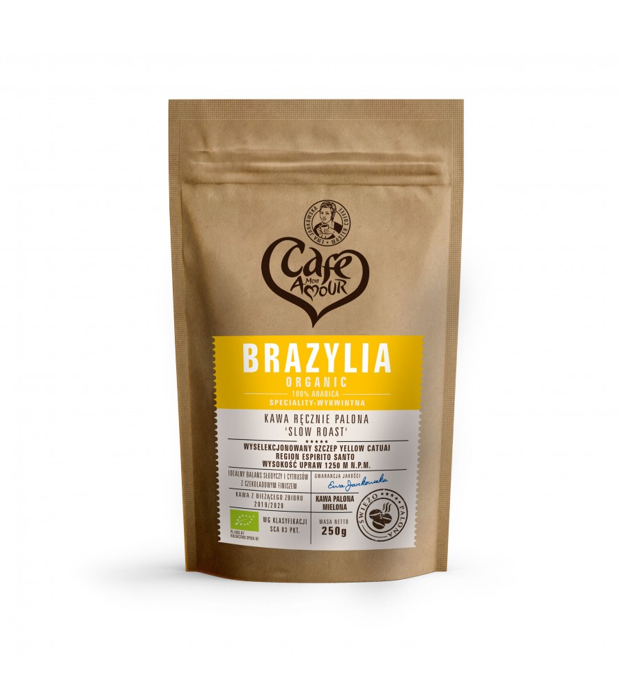 Kawa Brazylia Organic 250g (Mielona)
